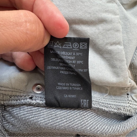 Isabel Marant Skirt Womens 40 Gray Etoile Denim A-line Mid-Length Slit Front - Picture 11 of 11